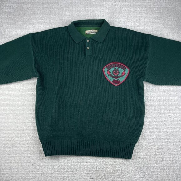Vintage Club International Mens Size S Sweater Duck Hunting Club Grandpa *Read* - Picture 16 of 16